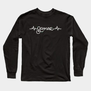 Gamer Heartbeat Gift Long Sleeve T-Shirt